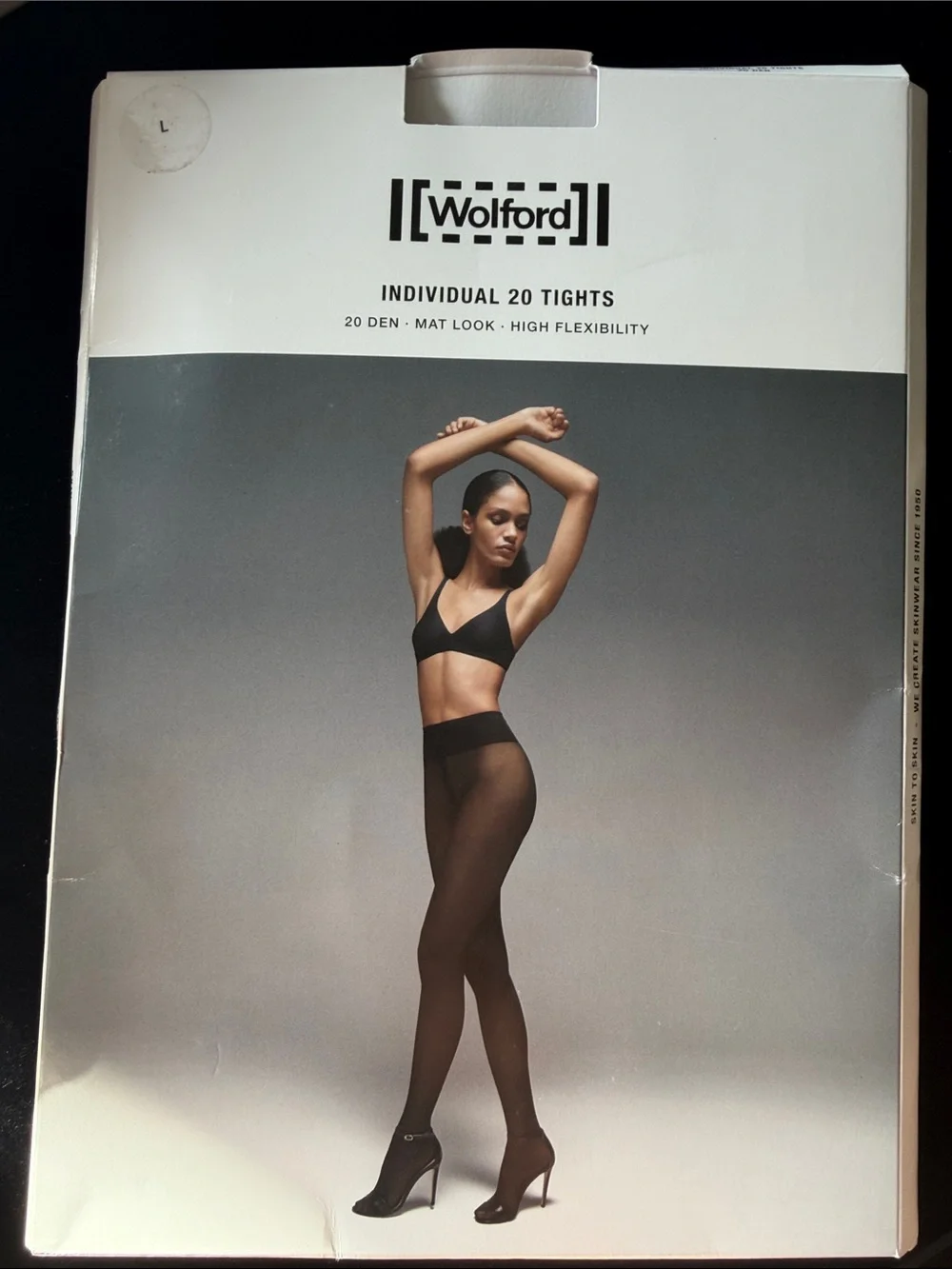 Wolford Individual 20 Tights| 20 Den Mat Look| Crimson Red| Large